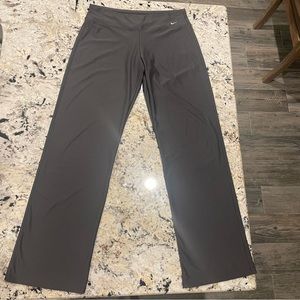 Nike fit dry woman's flare leg gray color performance athletic pants siz…
